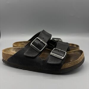 Birkenstock Arizona Shoes Women's 37 Leather Cork Double Strap Sandals Size 6